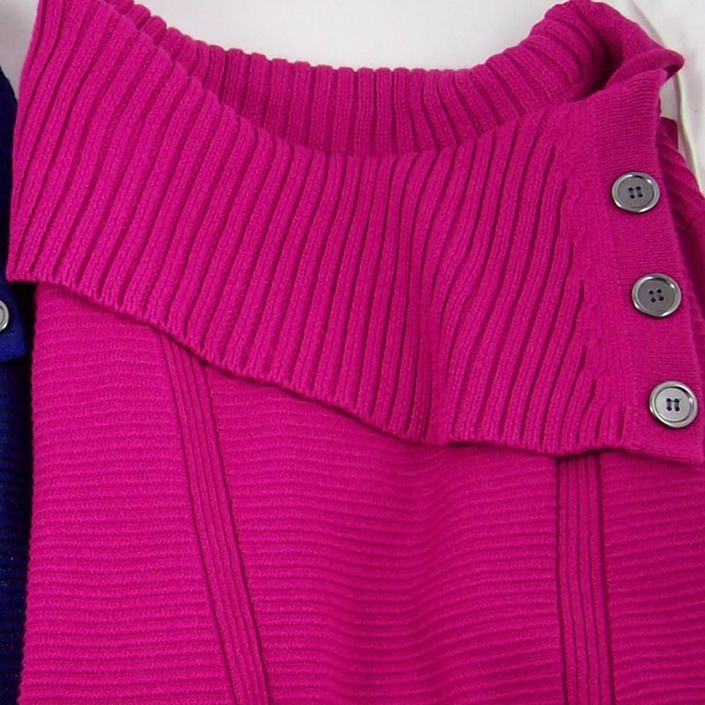 Style & Co Magenta Tunic Sweater - Picture 2 of 3
